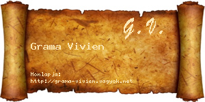 Grama Vivien névjegykártya